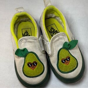 Vans Kids Avocado Green Slip-On Sneakers